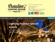 Tablet Screenshot of creativelightingsf.com